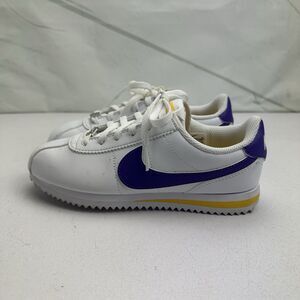 Nike Cortez Lakers DM0950-105 Shoes Size 1Y Pre Owned No Box